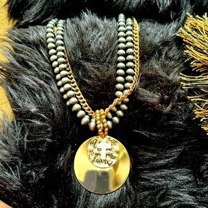 Two Tone Walk in Faith Necklace Set